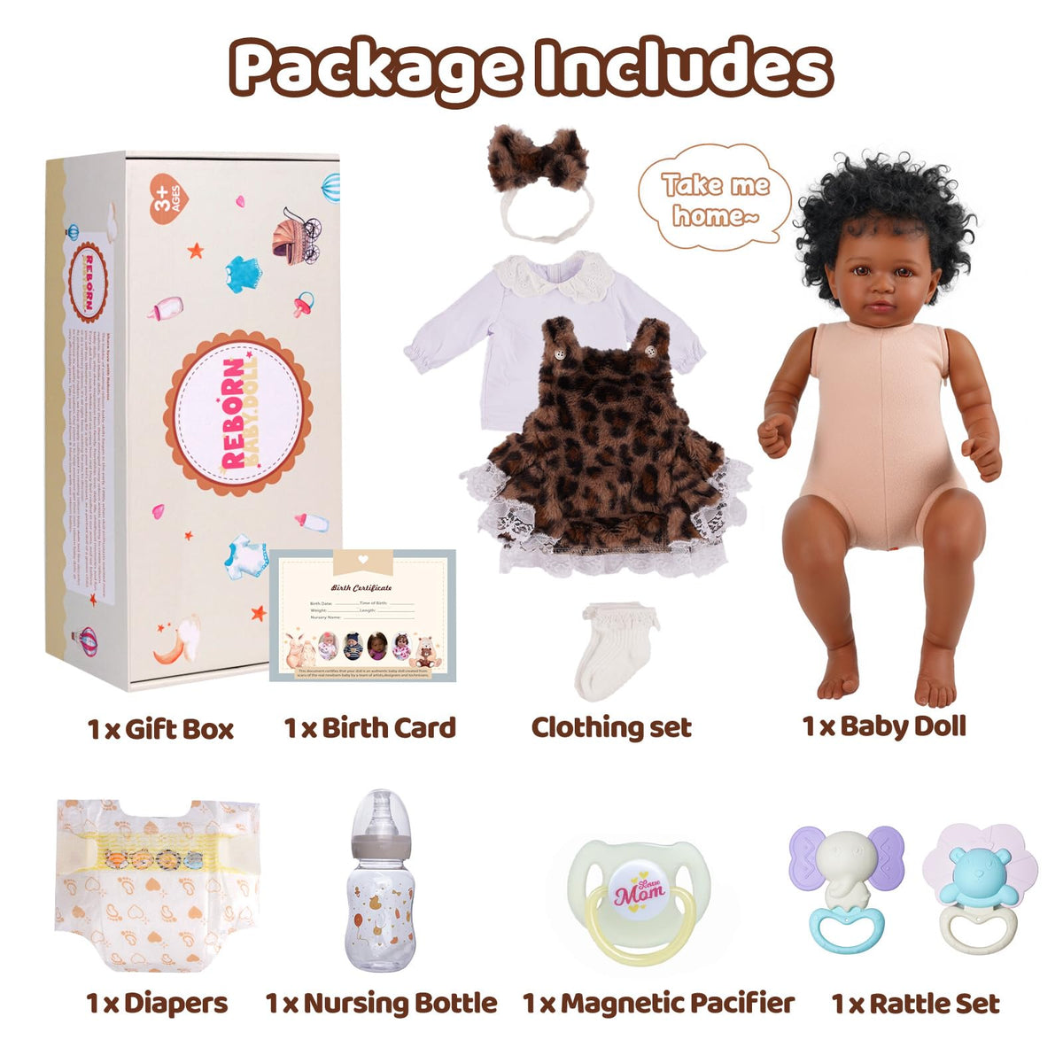 20 Inch Lifelike Baby Dolls with Accessories R8735