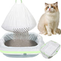 84PCS Sifting Cat Litter Box Liners with Holes, 31 x 18 Inch U466656