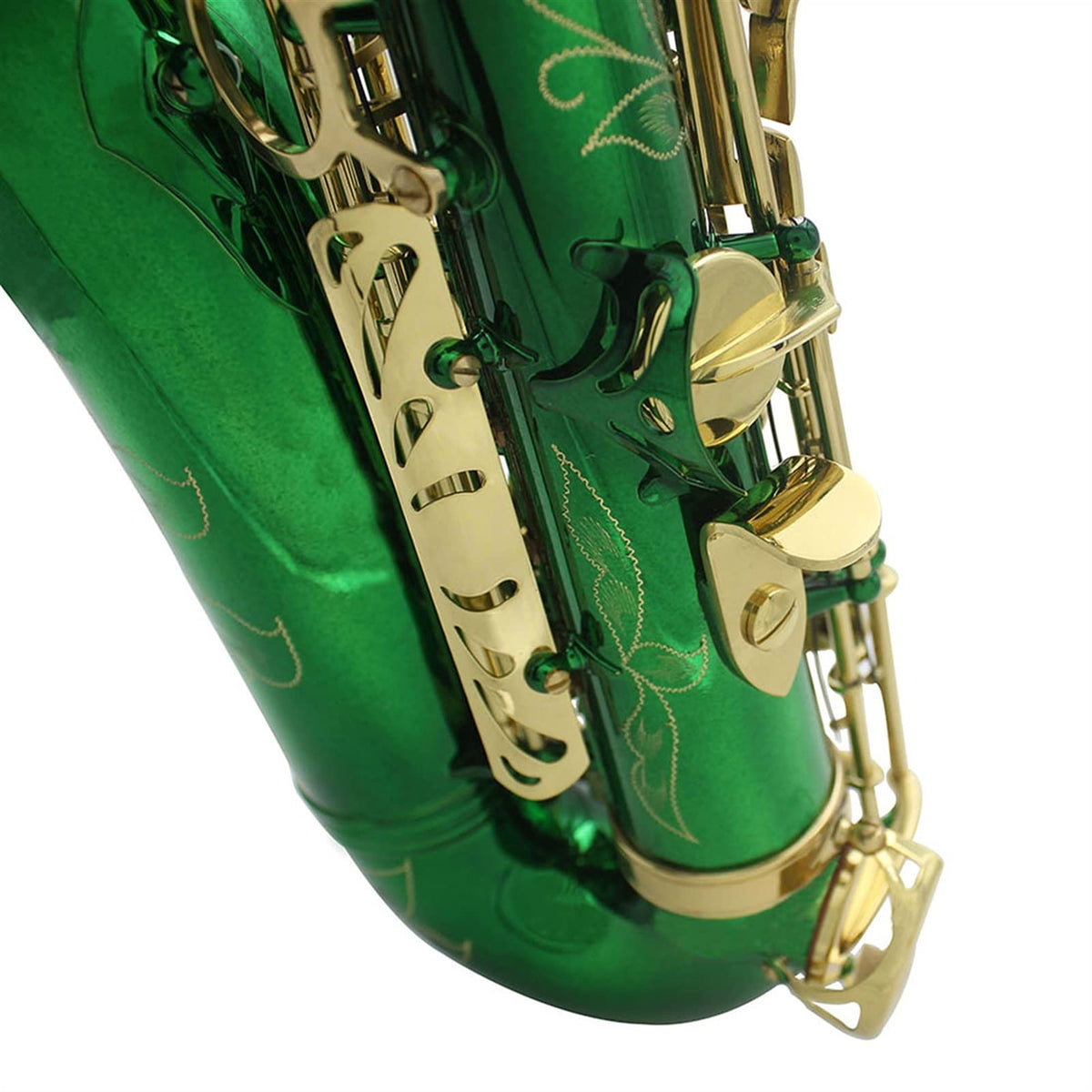 Green Brass Alto Saxophone E965