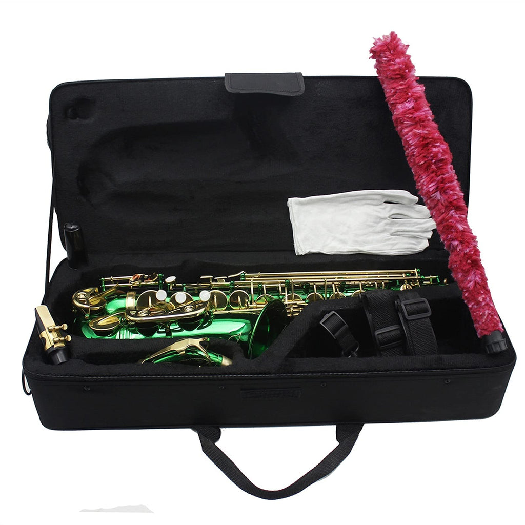Green Brass Alto Saxophone E965