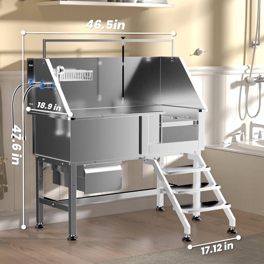 46" Stainless Steel Dog Wash Station C760