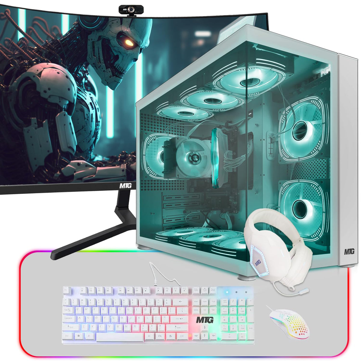 Gaming Tower PC, i5 8th Gen, 16GB RAM, 256GB Nvme Y89773