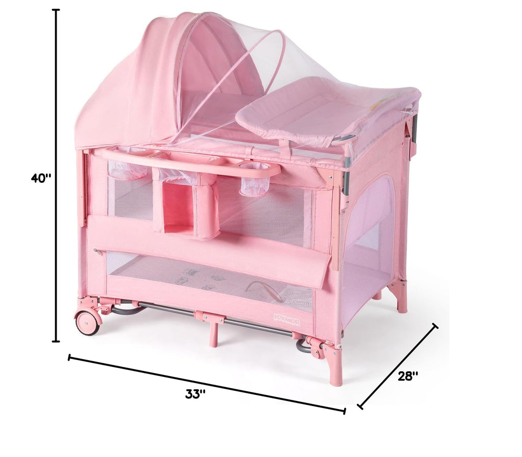 9 in 1 Bedside Bassinet with Changing Table A66526