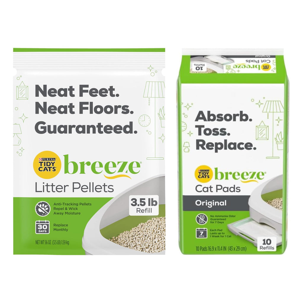 1 Litter Pellets Refill (3.5 lb) and 1 Cat Pad Refills (10 ct) Variety Pack R1708