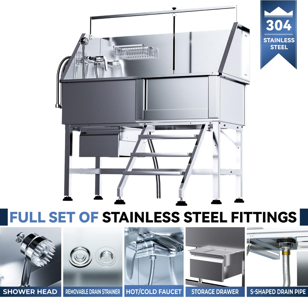 46" Stainless Steel Dog Wash Station C760