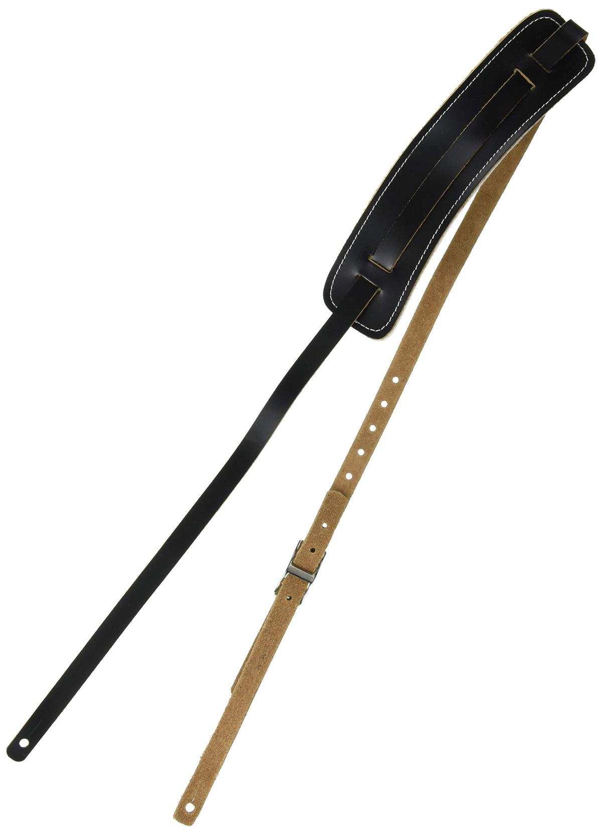Black Leather Guitar Strap Y192785