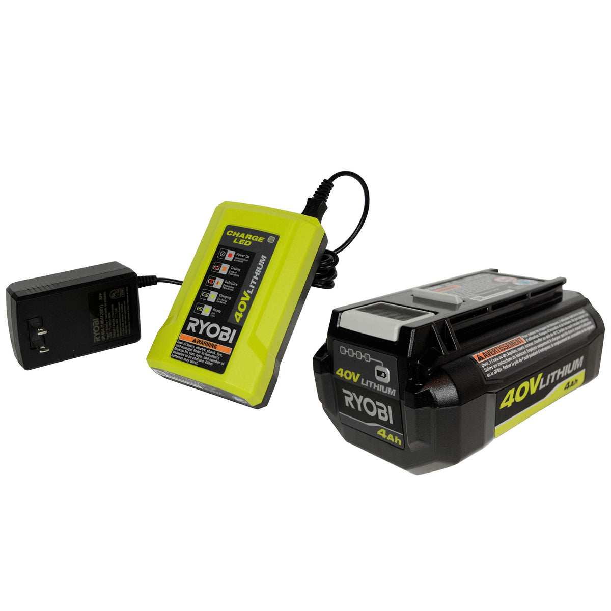 40 Volt Battery Charger and 4.0 Ah Lithium-ion Battery I44466