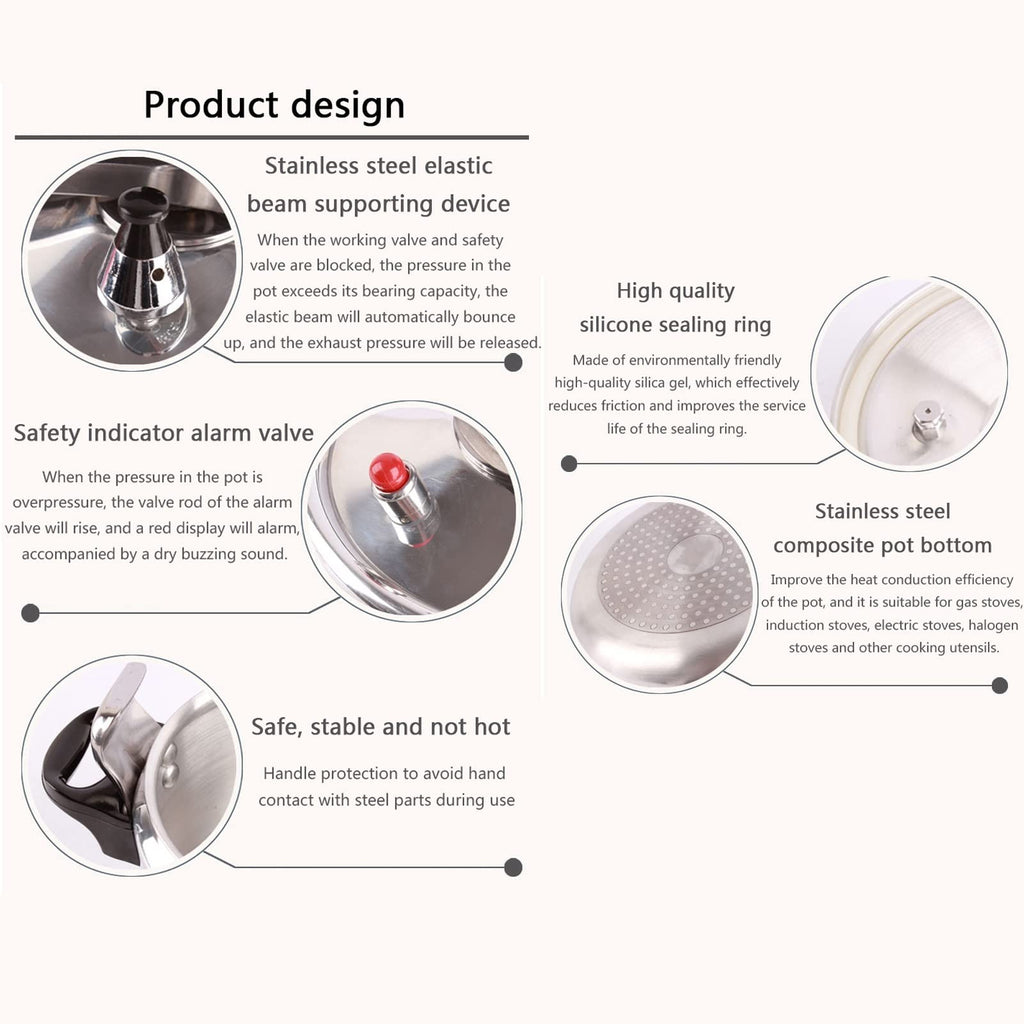 2L Aluminum Pressure Cooker E960