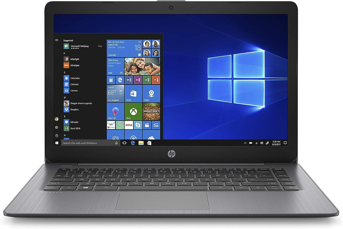 14-inch Laptop, Intel Celeron N4000, 4 GB RAM, 64 GB eMMC, Brilliant Black Z96667
