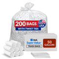 50 Gallon Heavy Duty Trash Bags M7661