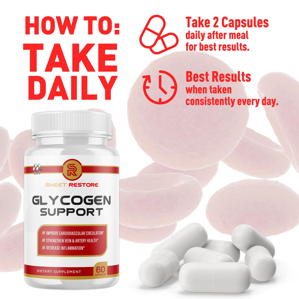 Glycogen Support Capsules 180 Capsules V9462