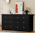 Black 6 Drawer Dresser P992186