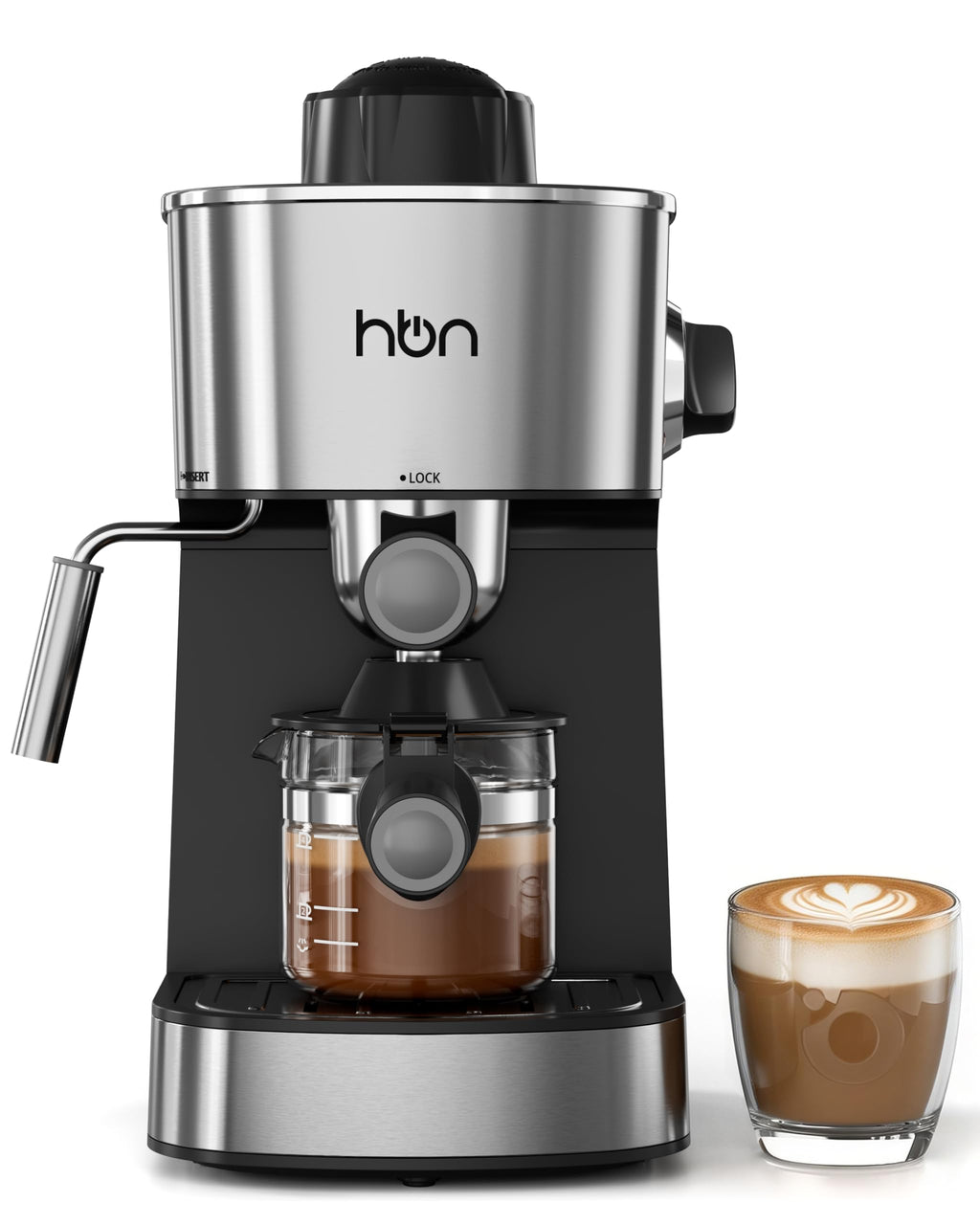 3.5Bar Stainless Steel Espresso Machine with Milk Frother E970179