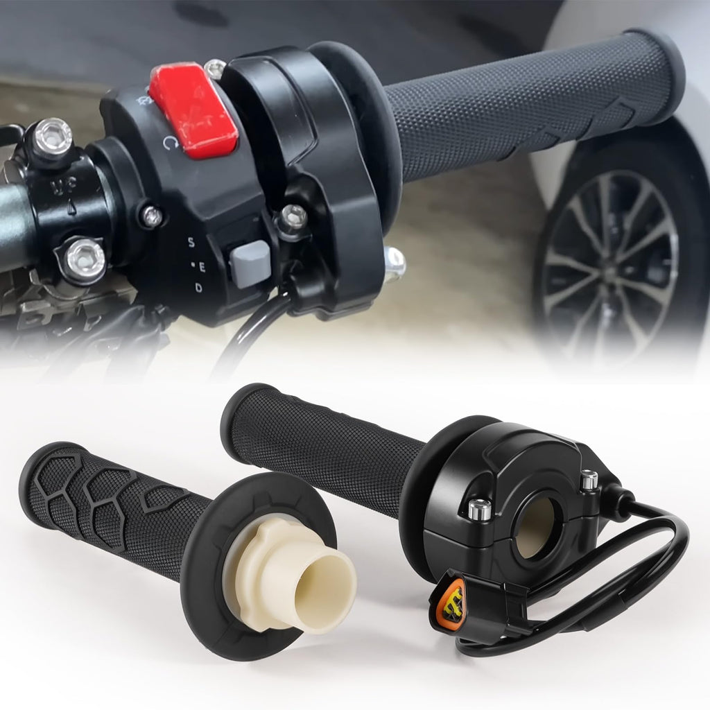 Electric Throttle Handle Assembly with Cable and Spare Right Handlebar Grip I327092