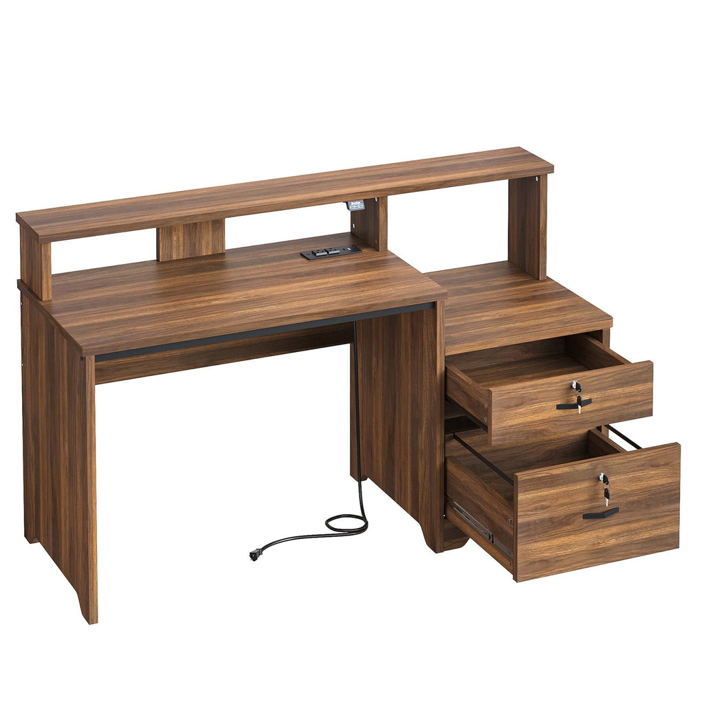 55-Inch Computer Desk with File Drawer F95513