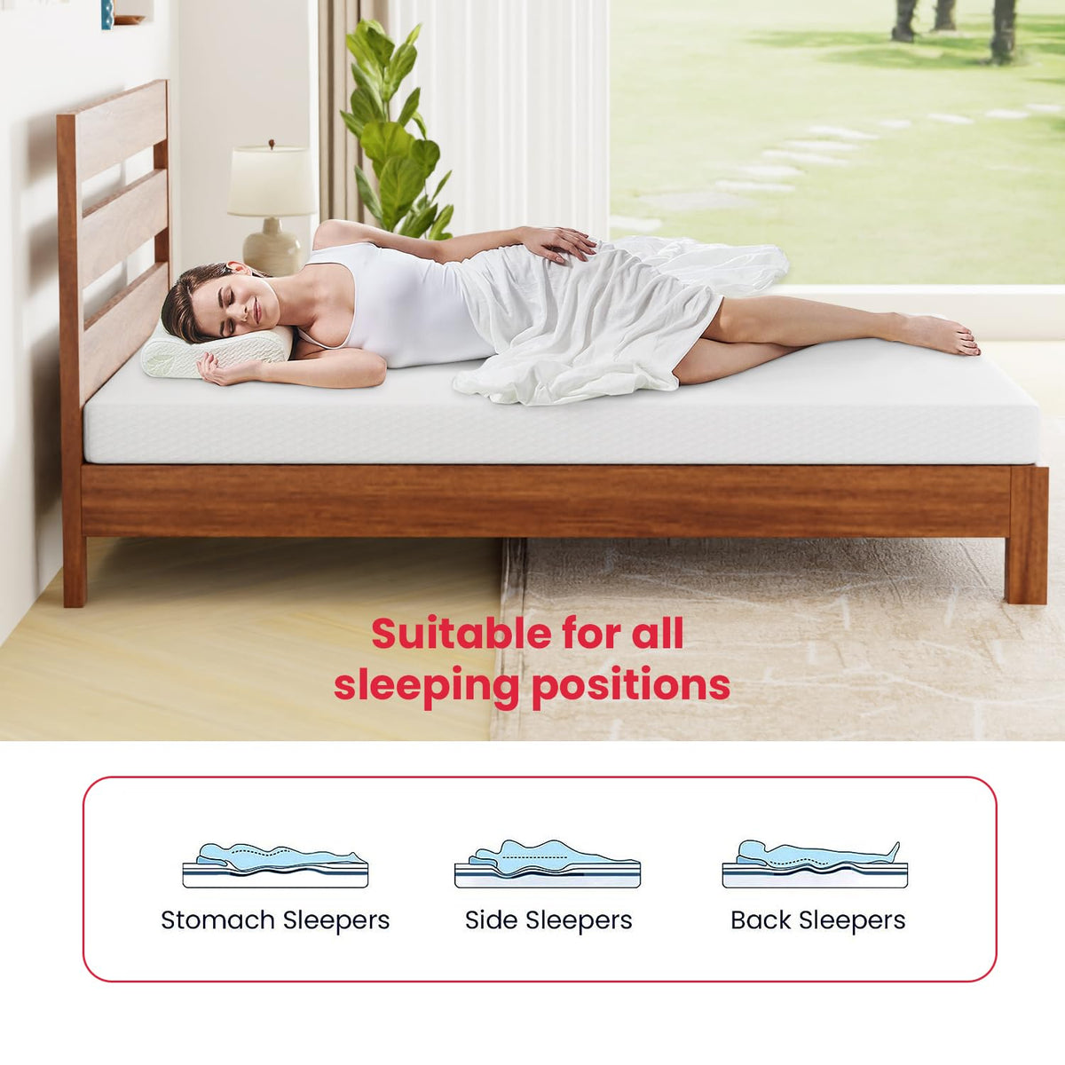 5 Inch Gel Memory Foam Twin Mattress Q332964