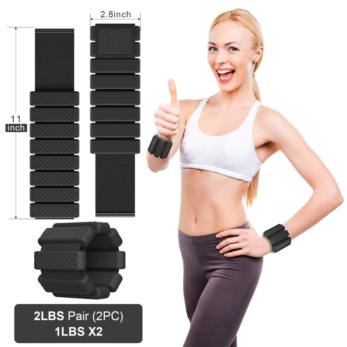 Adjustable Wrist & Ankle Weights Set of 2 N7327