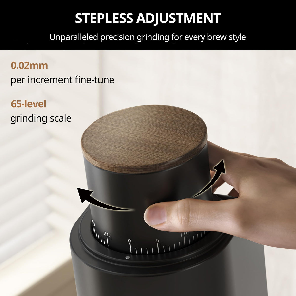 Coffee Grinder with Conical Burr H1578