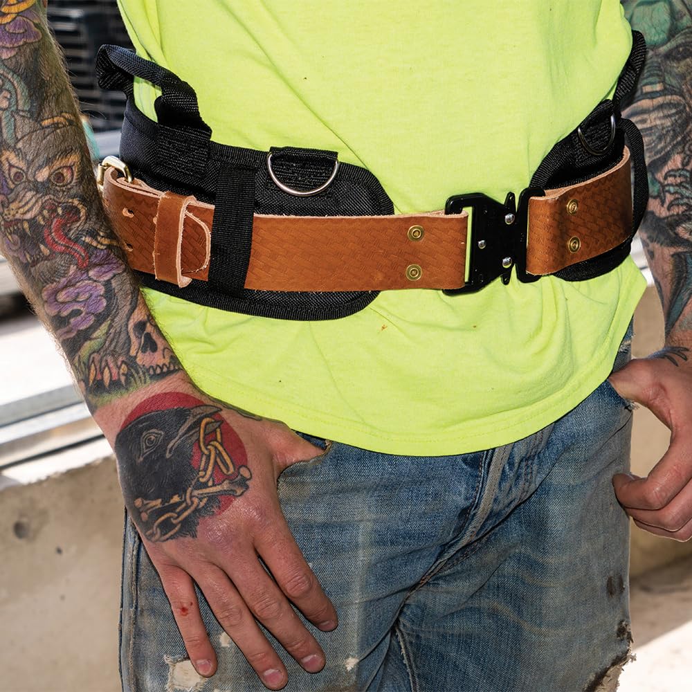 Leather Tool Belt with Quick-Release Buckle Y8622