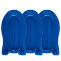 3 Pack Plastic Toboggan Snow Sled with Pull Ropes and Handles A56535