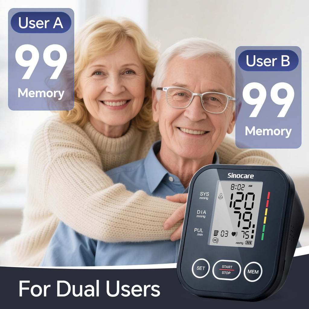 Upper Arm Blood Pressure Monitor with Adjustable Arm Cuff W995