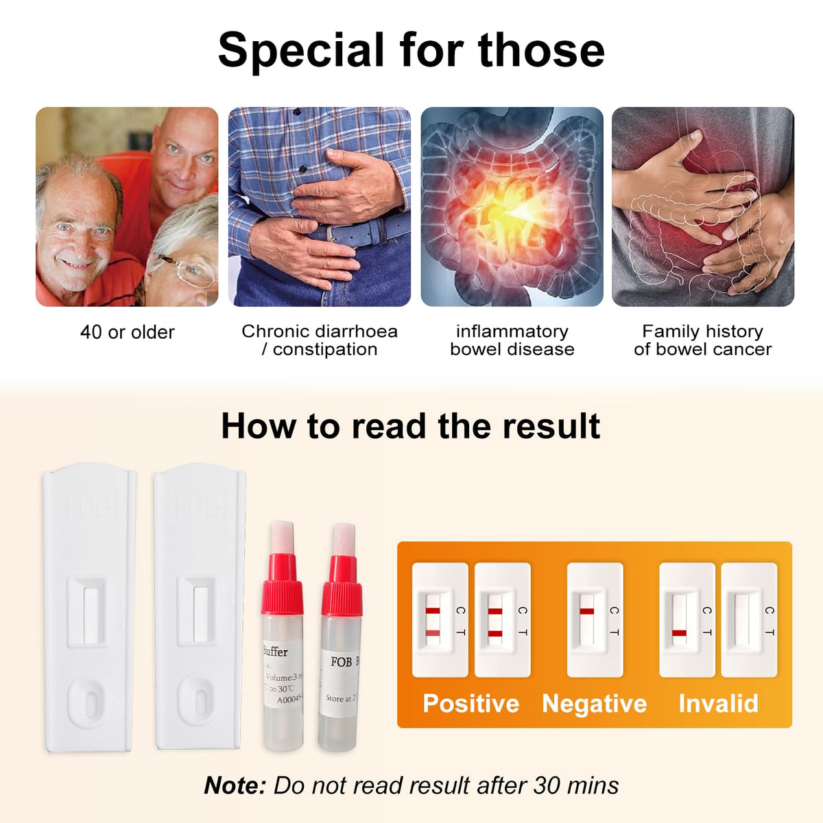 Fecal Occult Blood Test Kit 2 pcs I913