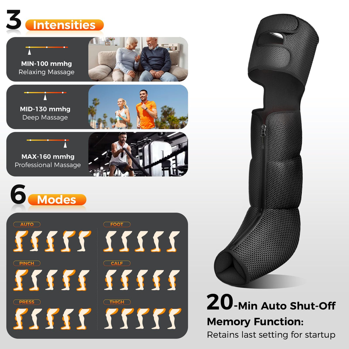 Leg Compression Massager with Heat Z420