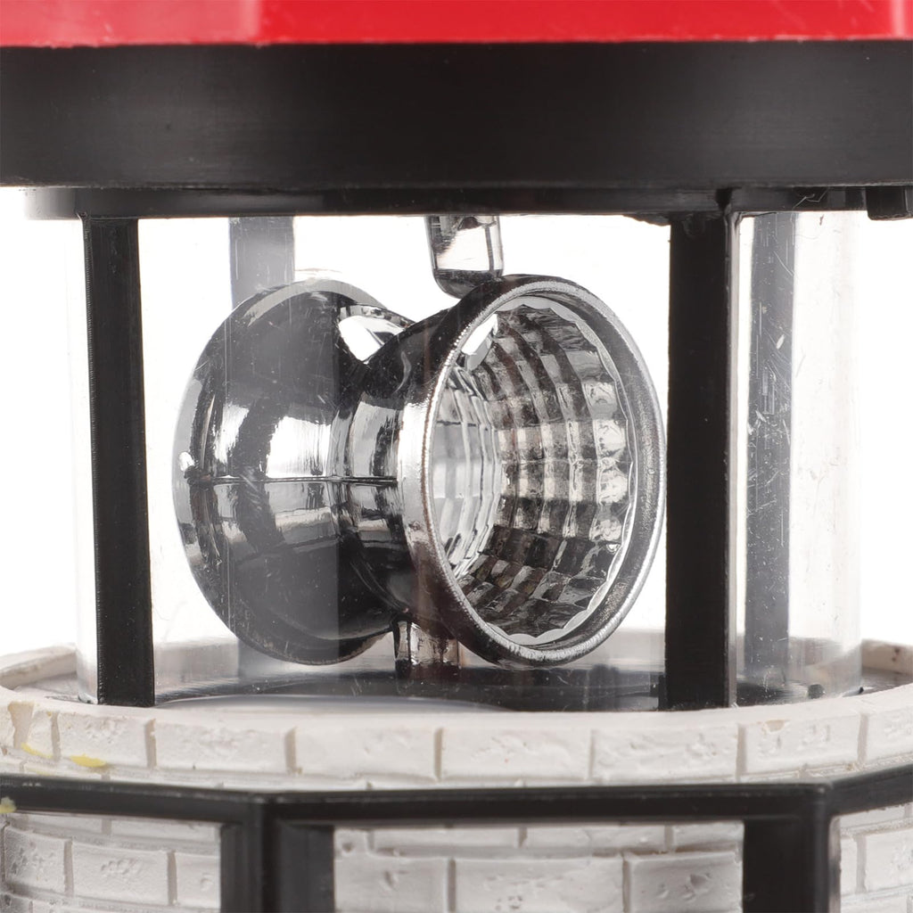 Solar Powered Rotating Lighthouse Resin LED Light K9312