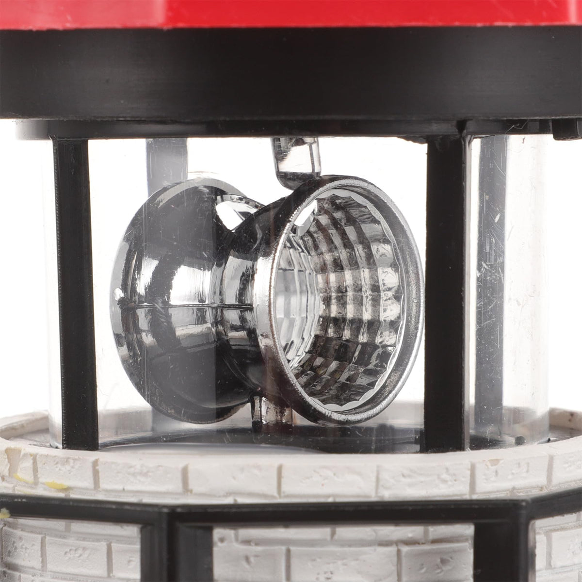 Solar Powered Rotating Lighthouse Resin LED Light K9312
