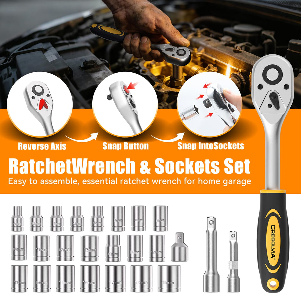 199 Piece Tool Kit with Socket Wrench Tool Box Case M231