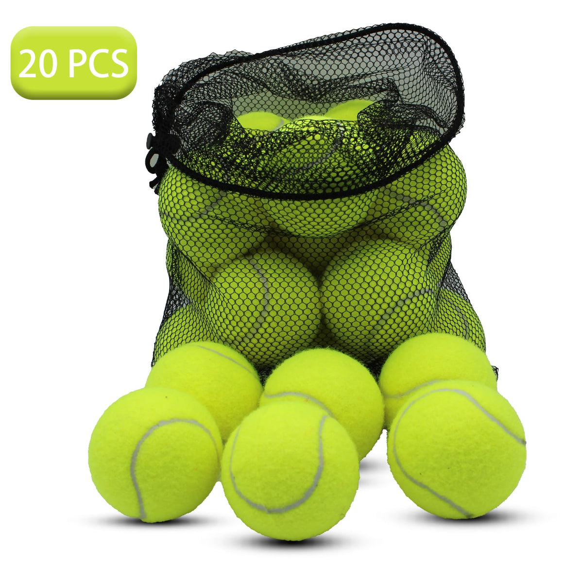 20 Pack Tennis Balls with Mesh Bag T805598