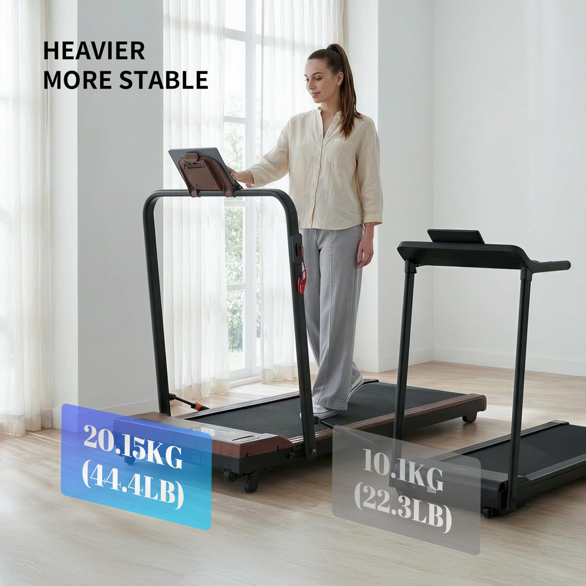 2 in 1 Under Desk Treadmill 2.5HP Portable Treadmill L5722