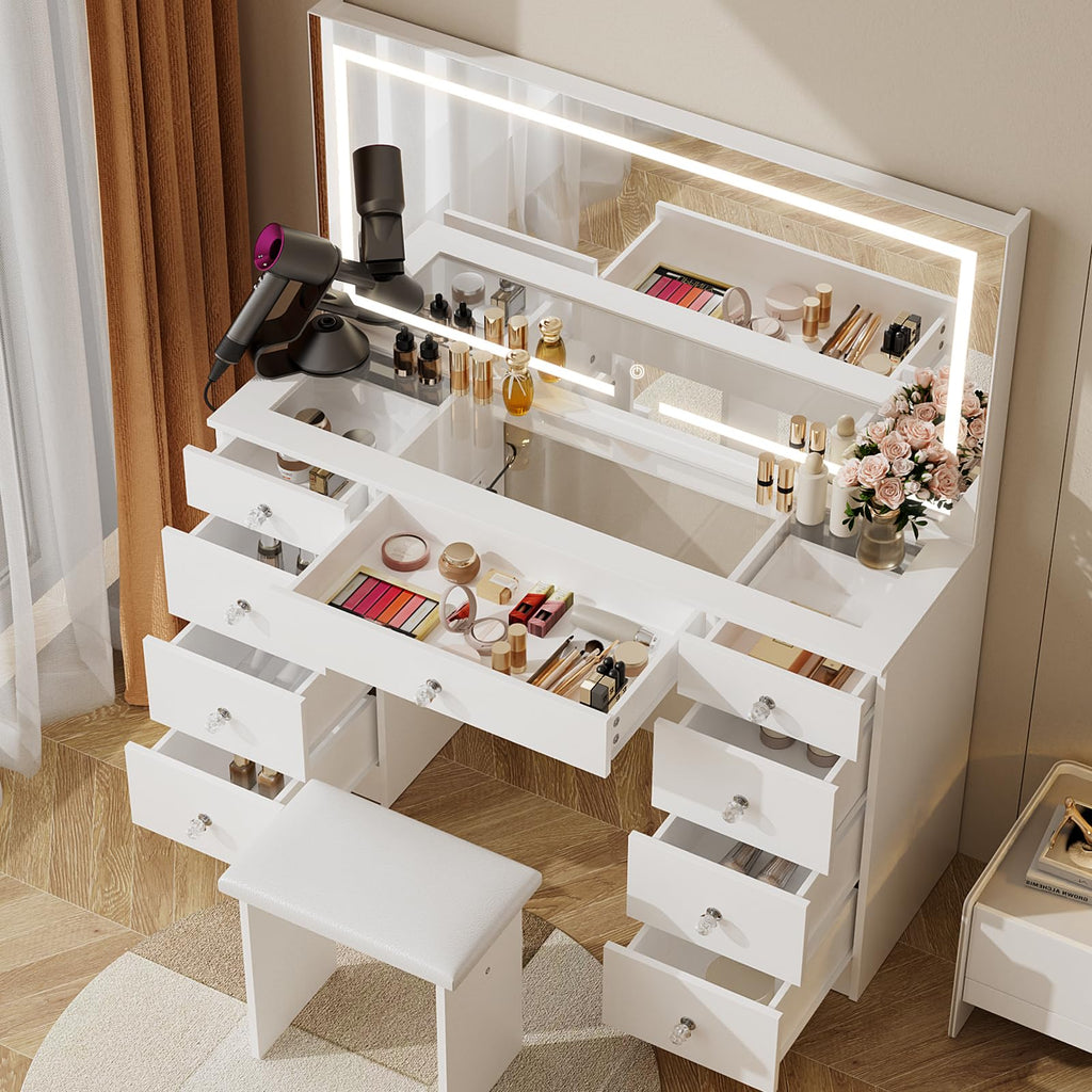 Vanity with Lighted Mirror N4258