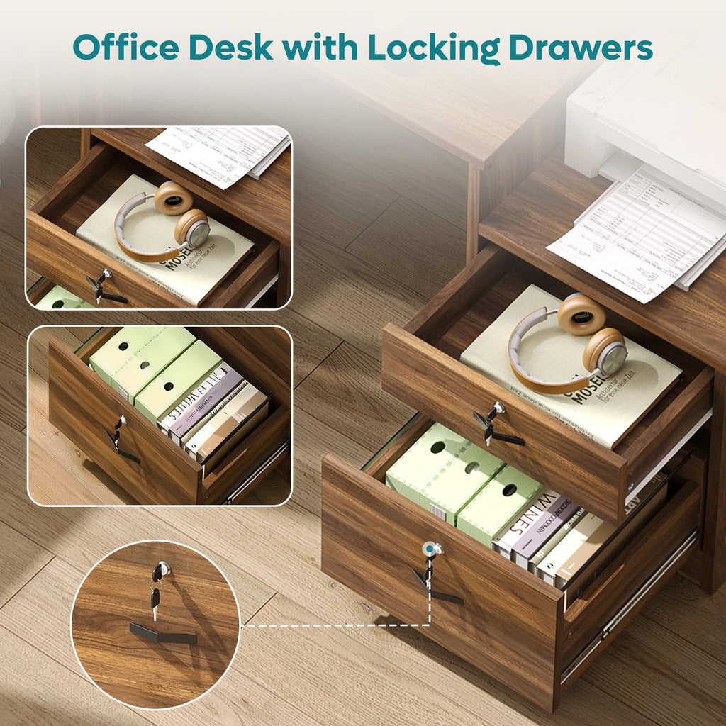 55-Inch Computer Desk with File Drawer F95513