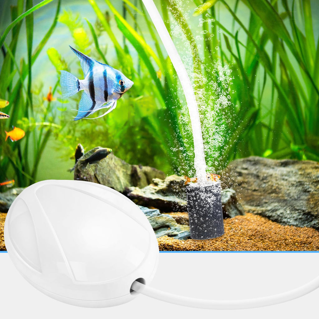 Aquarium Air Pump with Stones, Airline Tubing, Check Valves P883