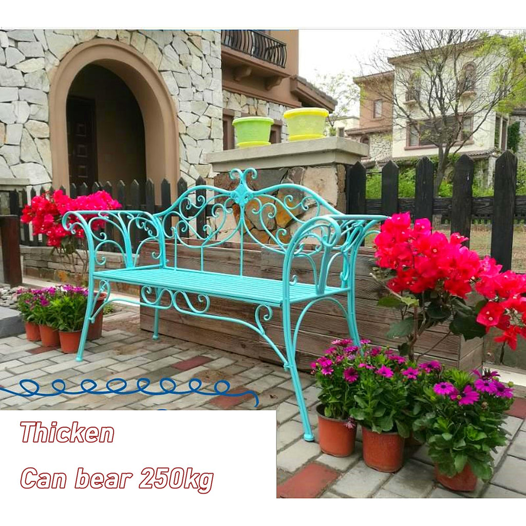 2-Seat Metal Bench H7014