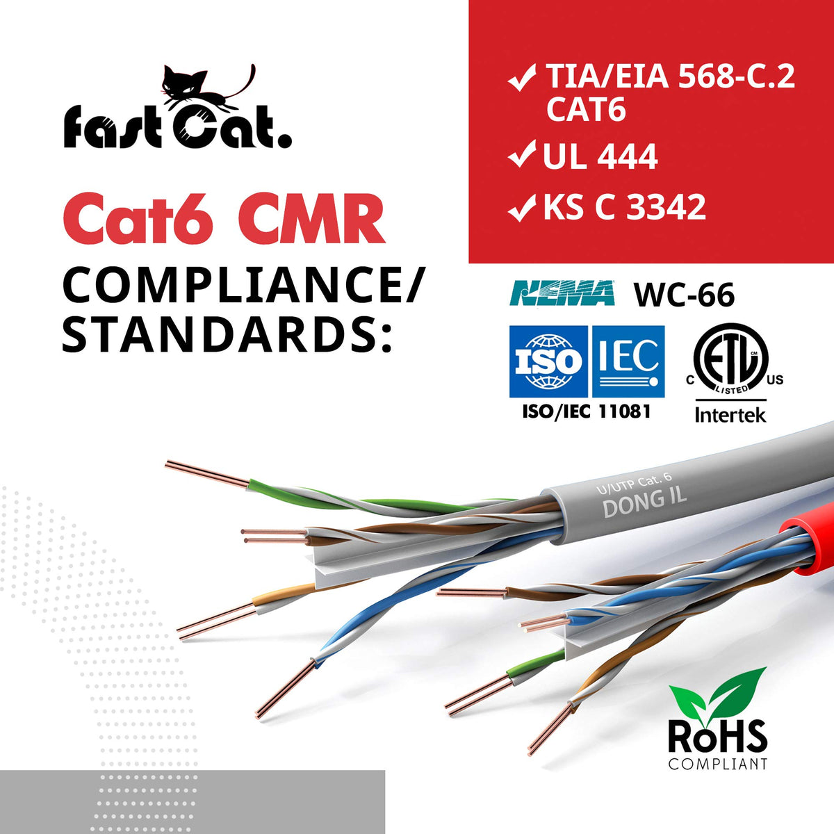 Cat 6 Ethernet Cable 1000ft Blue 23 AWG CMR Solid Bare Copper G47335