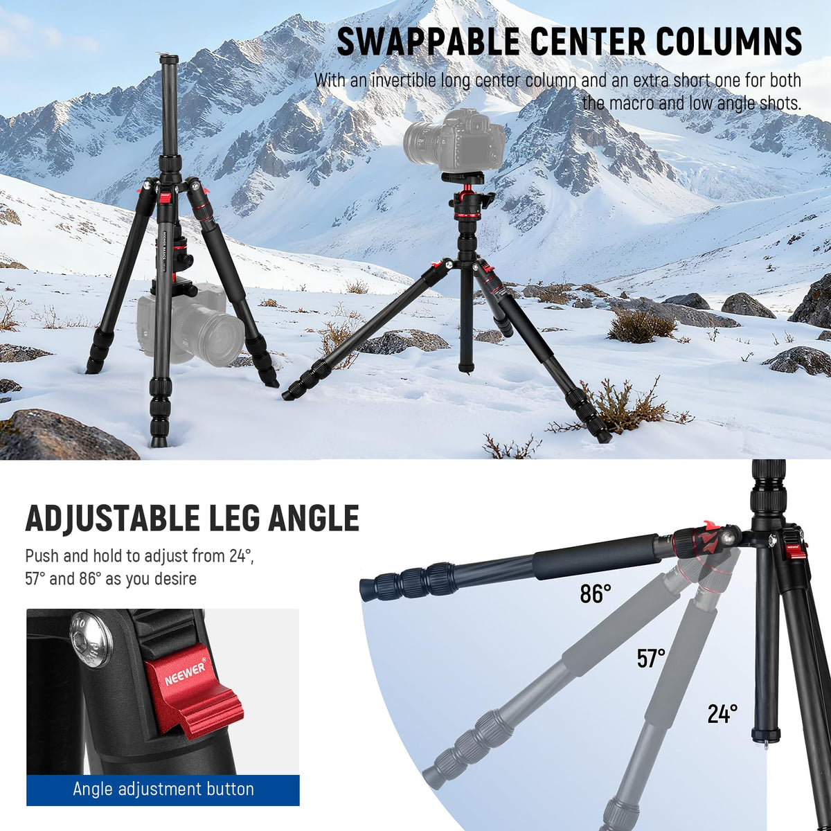 Carbon Fiber Travel Tripod Monopod B31846