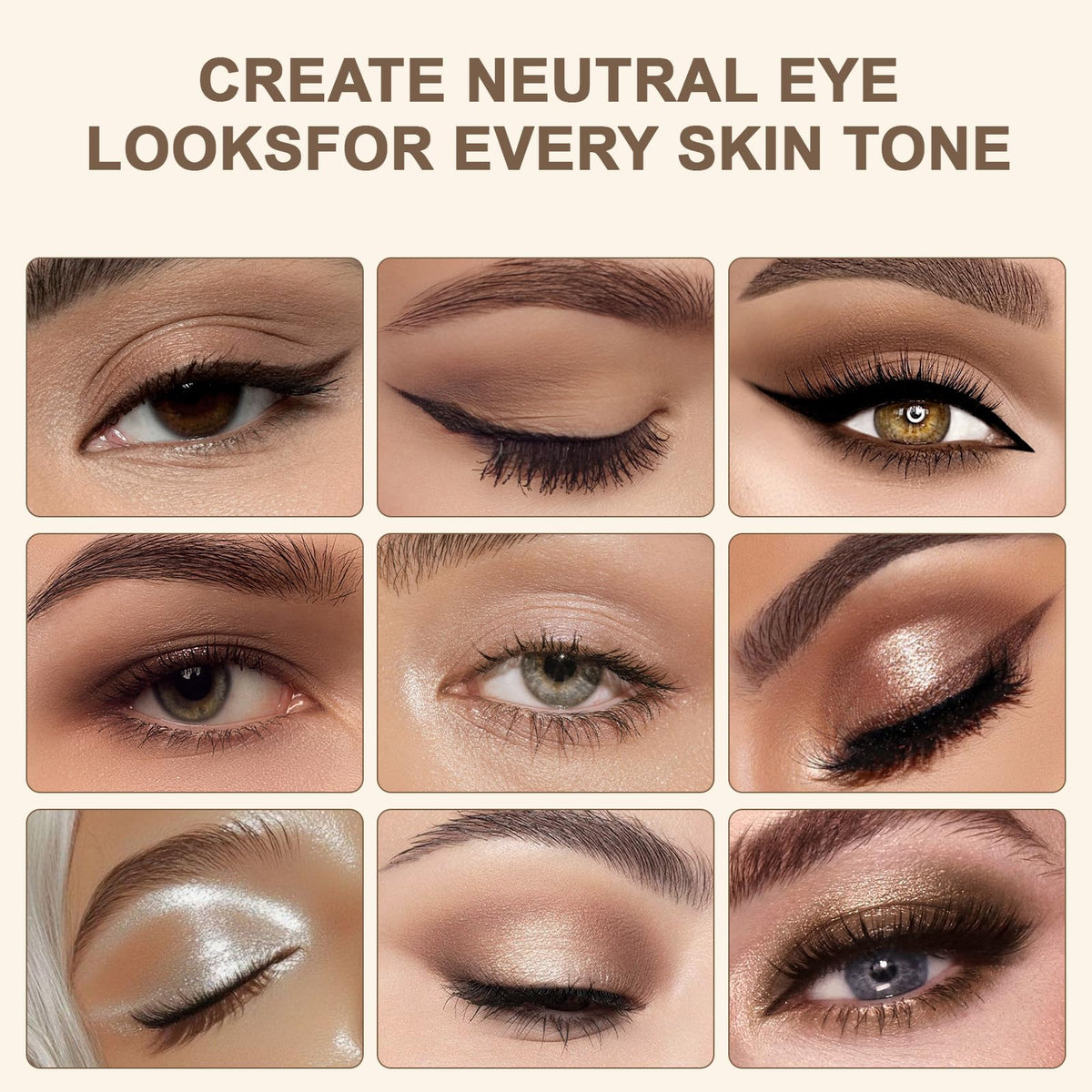Neutral Eyeshadow Palette 9 Colors M777758