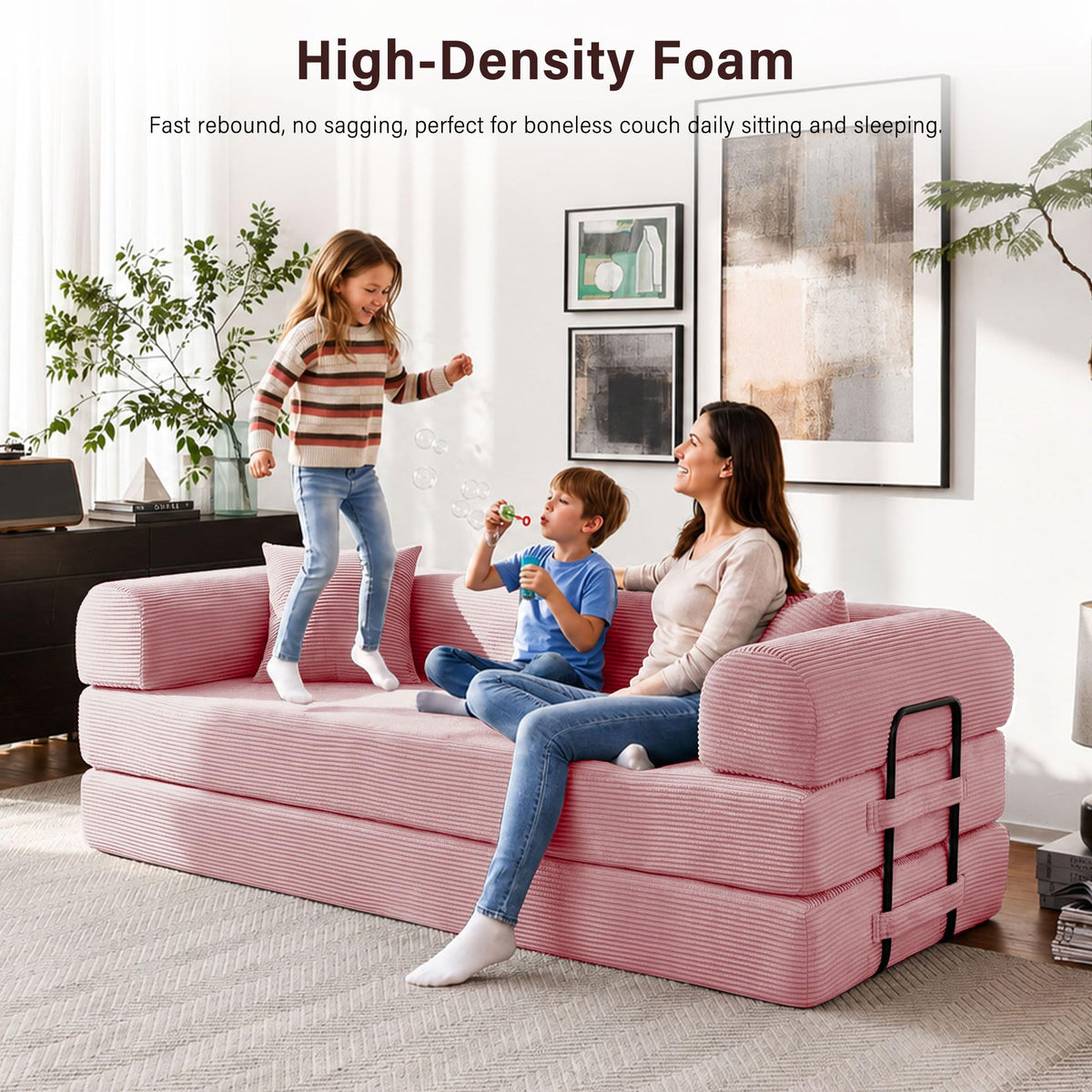 79" Convertible Sofa Bed Sleeper Futon Couch D92650