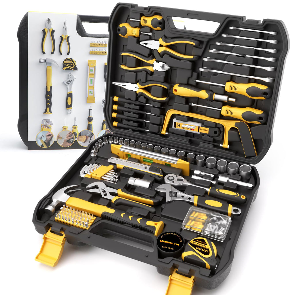 199 Piece Tool Kit with Socket Wrench Tool Box Case M231