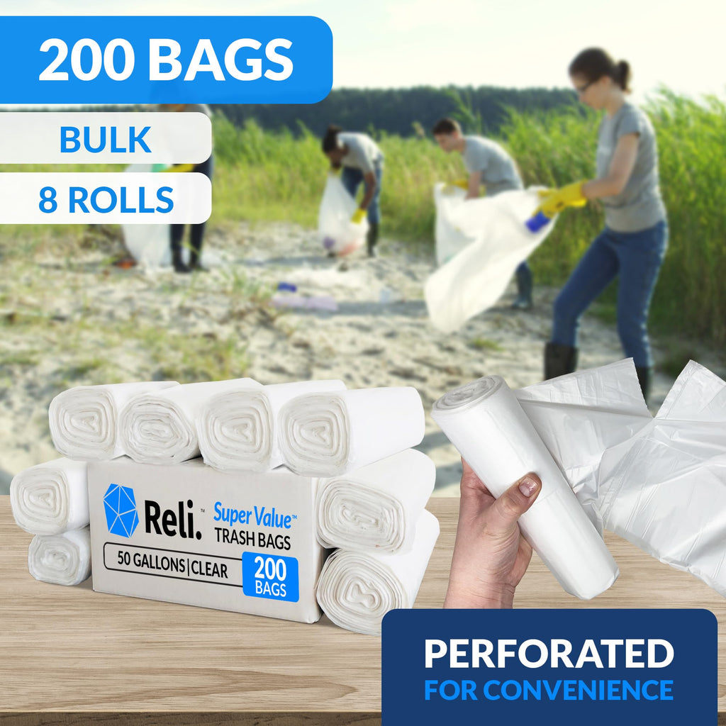 50 Gallon Heavy Duty Trash Bags M7661