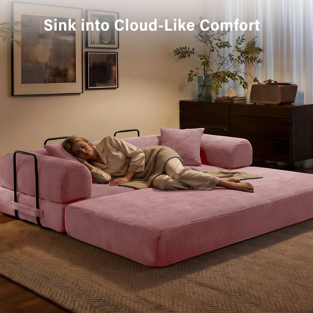 79" Convertible Sofa Bed Sleeper Futon Couch D92650