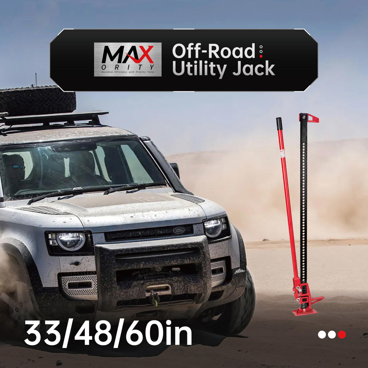 3-Ton Cast Iron Ratcheting Utility Farm Jack F1031