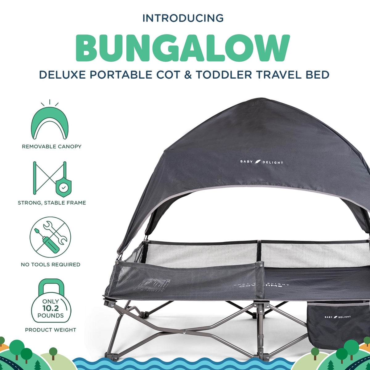 Portable Cot Grey X27783