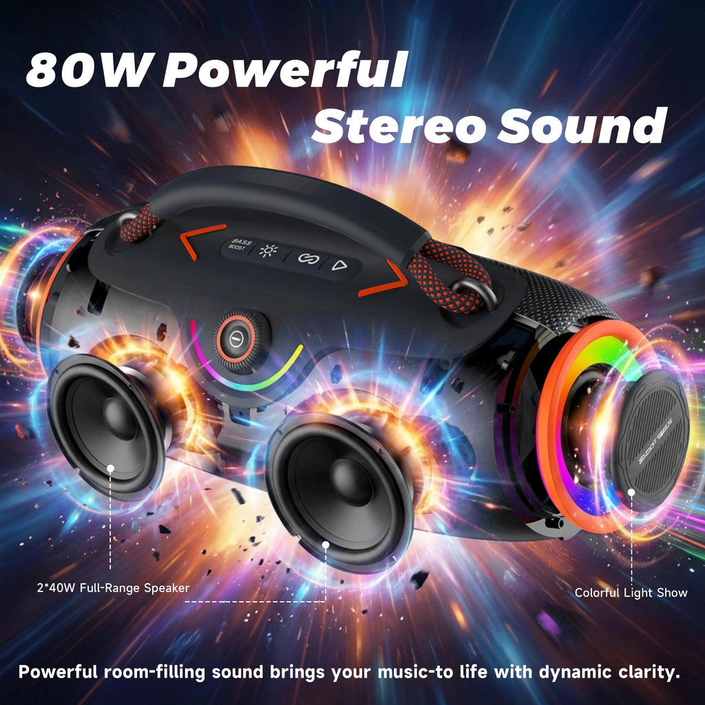 Black Portable Bluetooth Speakers X710