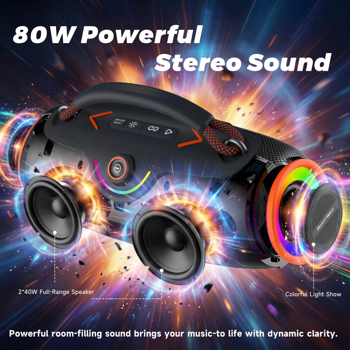 Black Portable Bluetooth Speakers X710