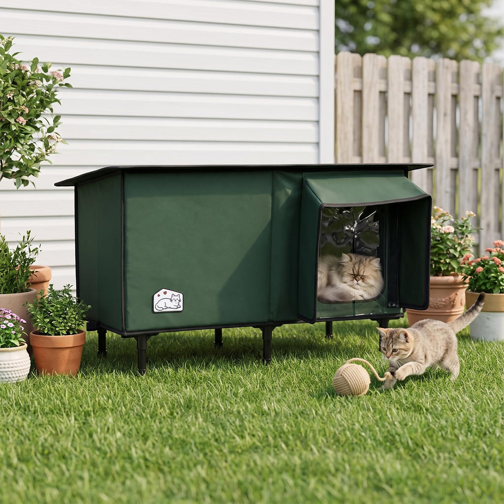 Heated Outdoor Cat House J978