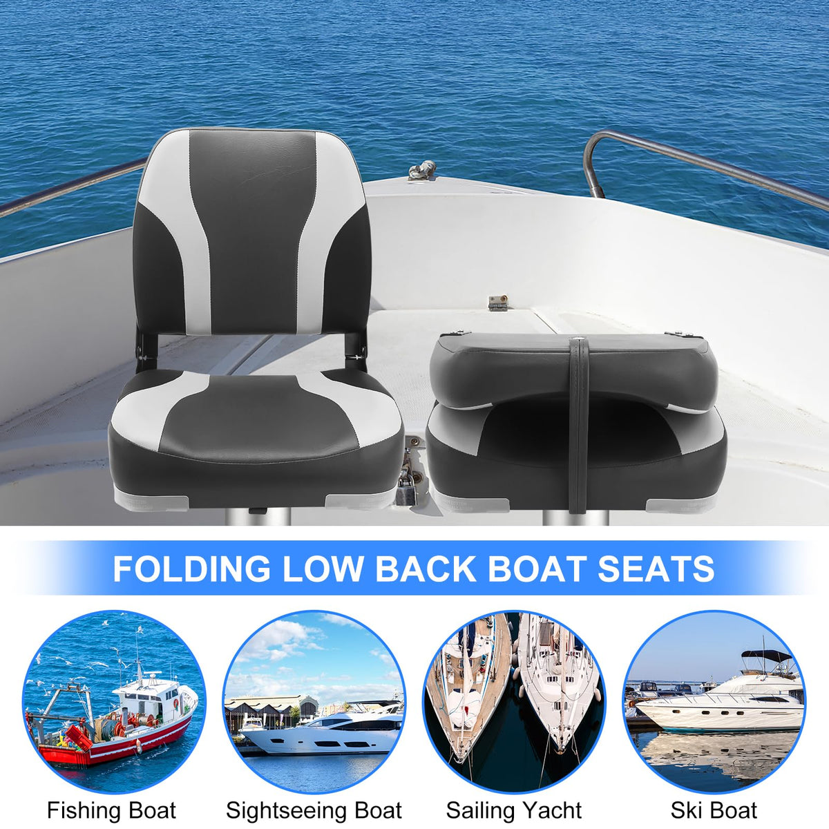 Folding Boat Seat 2 Pack O496