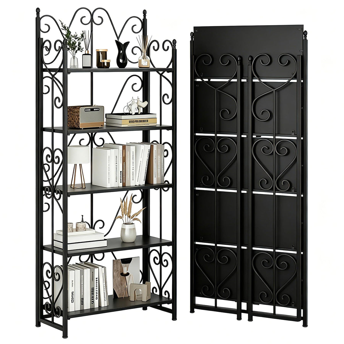 5 Tier Folding Bookshelf E683161